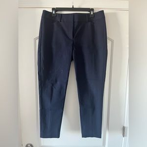 LOFT Julie Skinny Navy Dress Pant